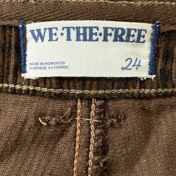 WE THE FREE PEOPLE Sz 24 THE LONDON CALLING SLOUCHY CORD PANTS SANDSTONE New - Picture 12 of 16